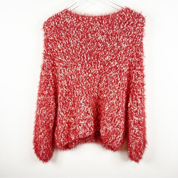 NEW Urban Outfitters Jamie Fuzzy Sweater S Red - Picture 3 of 7
